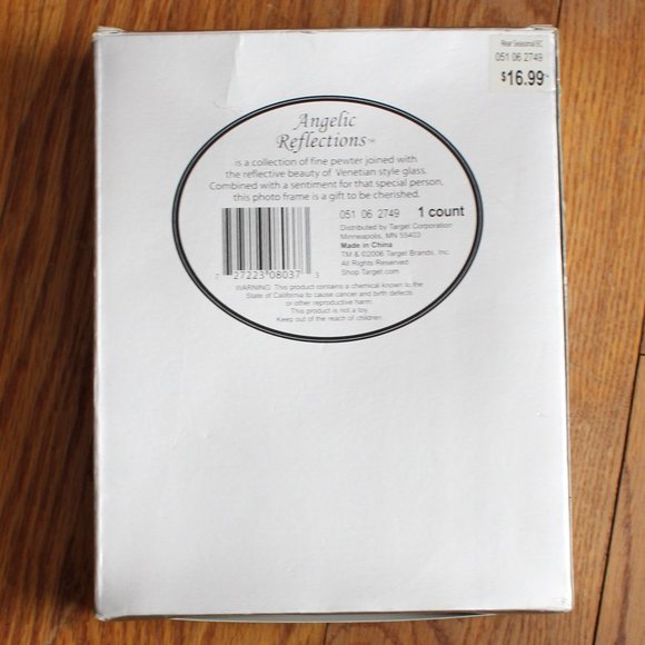 Angelic Reflections Mirrored Glass Picture Frame - Picture 7 of 10